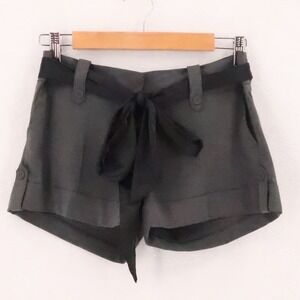 Rosette By Be Cool Trouser Shorts Junior Size L Grey Cuffed Academia Ribbon Belt